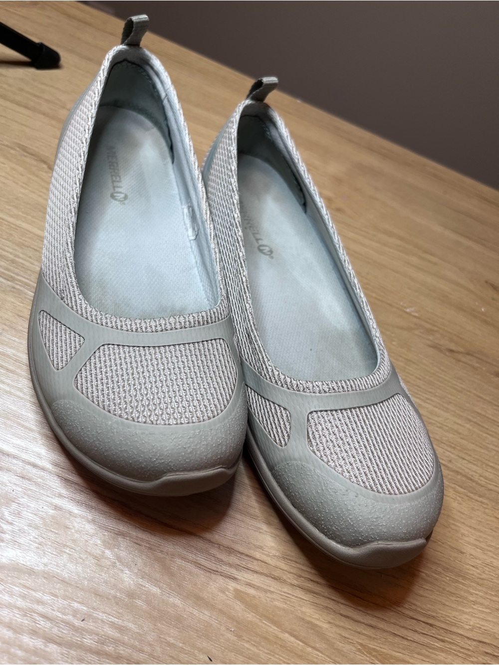 Merrell Ceylon Sport Ballet Flats Womens 7.5 Taupe Mesh Slip On